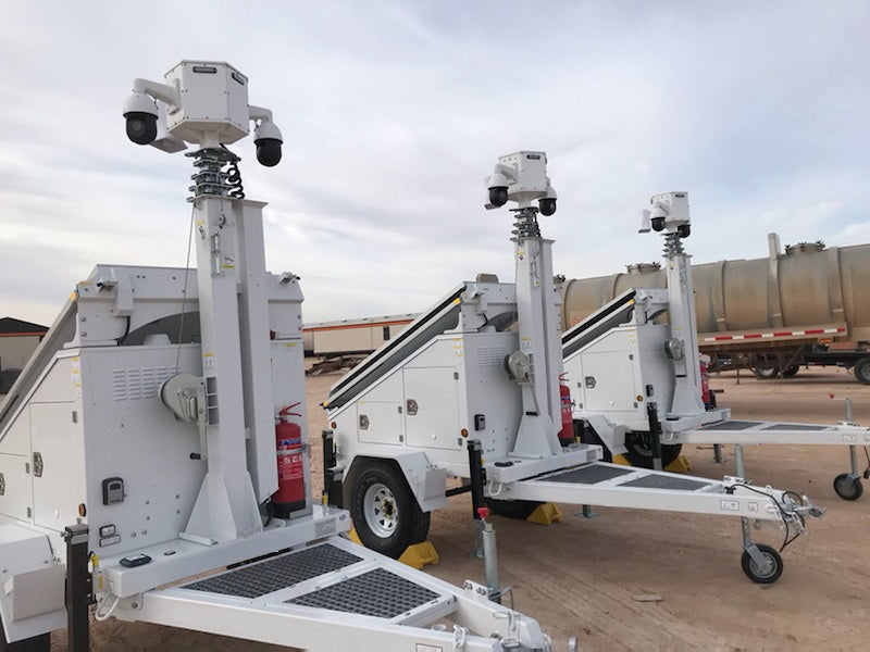 Mobile CCTV Solar Trailer for Month to Month rental, Long term lease or purchase (call us for rental pricing)