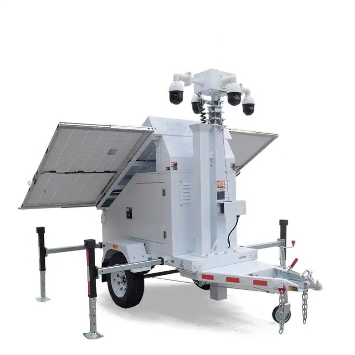 Mobile CCTV Solar Trailer for Month to Month rental, Long term lease or purchase (call us for rental pricing)