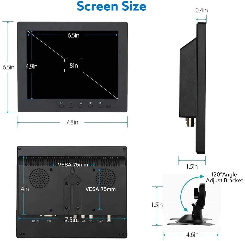 8 inch LCD Color Monitor