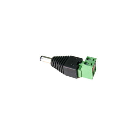 DC Plug with + & - Terminal Block