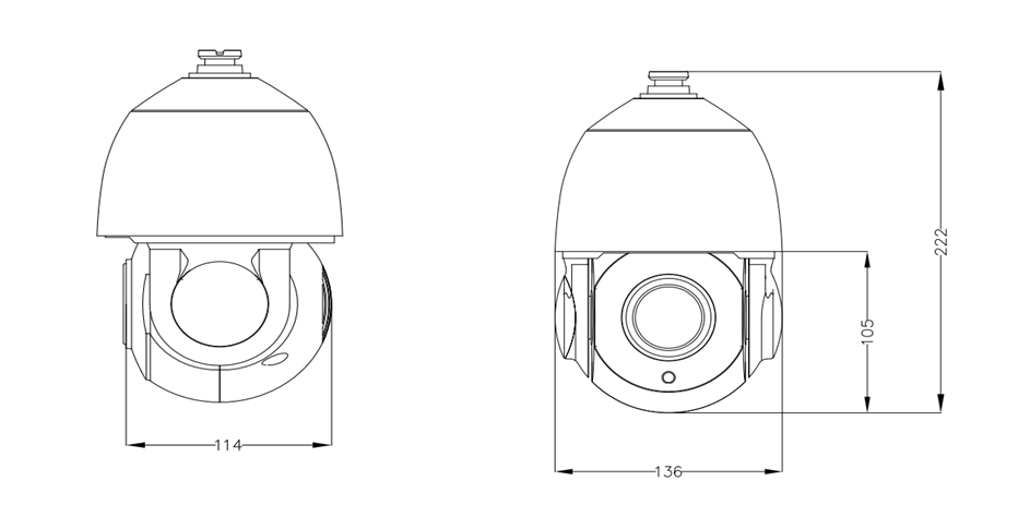 2MP Outdoor IP PTZ Camera with 250ft. IR 20X Zoom Lens