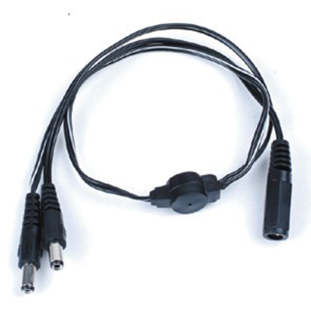 6 inch  cable with 2 DC Plugs to 1 DC Sockets